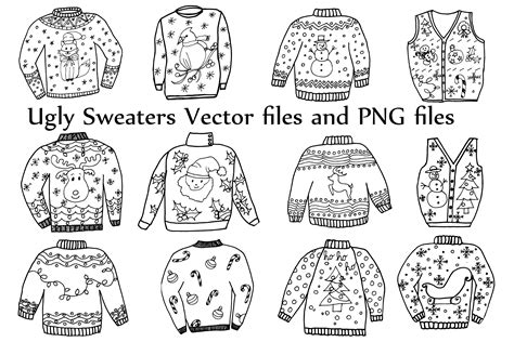ugly sweater templates
