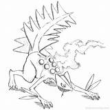 Coloring Sceptile Psyduck Silvally Xcolorings sketch template