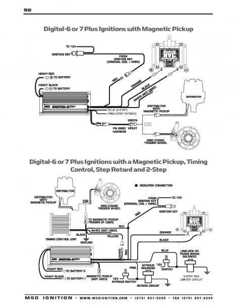 msd distributor wiring diagram  diagram collection