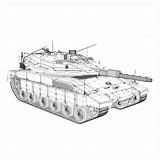 Merkava Iv 3d Model Spear Edge Company Israel Defense Forces Panaristi Tank Flatpyramid sketch template