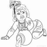 Krishna Radhe Sri sketch template