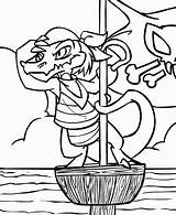 Krawk Eiland Neopets Kleurplaten Pirati Insel Animierte Colorier Animati Cartoni Animaatjes Bilder sketch template