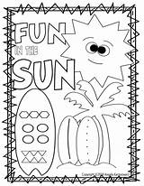Fun Color Sheet Summer Sun Coloring Pages Worksheets Preschool Kids Printable Kindergarten Menu Printables Choose Board sketch template