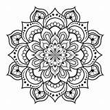 Mandala Circular sketch template