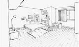 Bedroom Chambre Bedrooms Coloringbay Cuarto Architecture Coloriages Edificios Heard Parfait Coucher Bâtiments sketch template