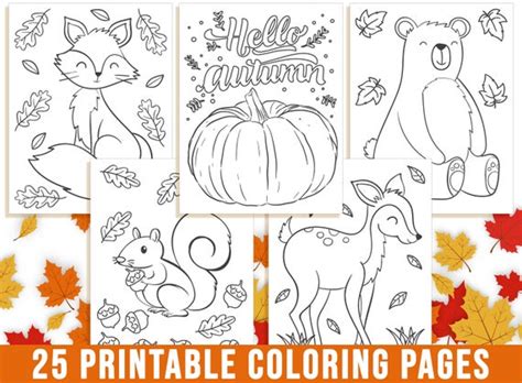 autumn coloring pages mom wife busy life