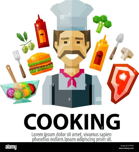 cooking vector logo design template fresh food  chef cook icon stock vector image art alamy