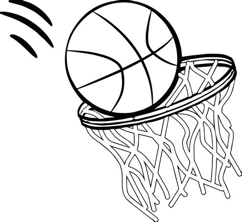 basketball hoop coloring page  getcoloringscom  printable