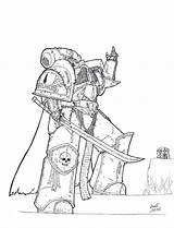 40k Warhammer Valar Guardians sketch template