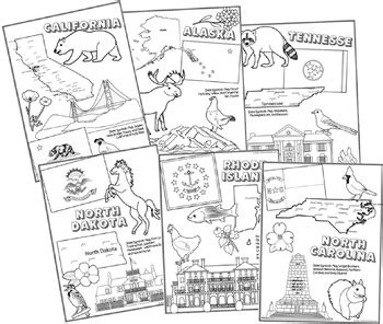 state coloring pages  beth gorden teachers pay teachers
