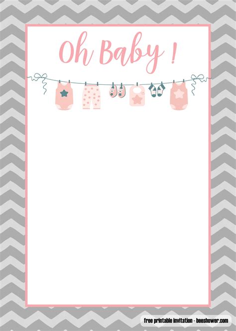 printable onesie baby shower invitations templates