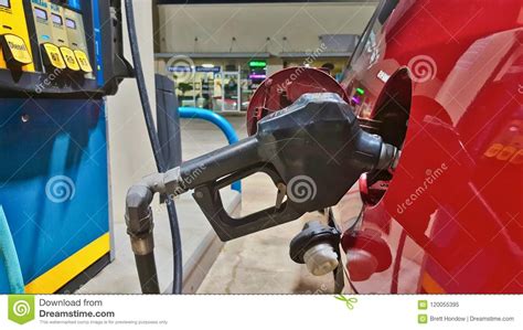 car filling up with gas stock image image of energy 120055395
