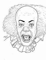 Coloring Horror Pages Halloween Scary Bing Movie Clown Drawing Printable Pennywise Sheets Adult Cool Kids sketch template