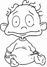 Coloring Rugrats Tommy Pickles Pages Funny Printable Characters Kids Angelica Cartoon Tv Draw Baby Drawing G1o Getcolorings Cool Cartoons Drawings sketch template