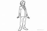 Pages Coloring Bnha Might Template Aoyama Academia Hero sketch template