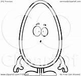 Seed Surprised Mascot Clipart Cartoon Outlined Coloring Vector Cory Thoman Royalty sketch template