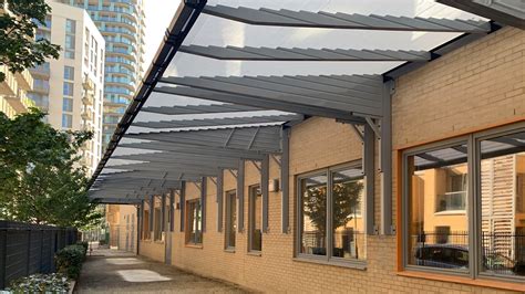 wall mounted walkway canopy systems canopies uk