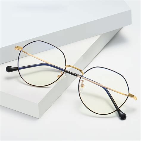 hot sell high quality metal anti blue light eyeglasses brand designers