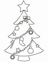 Tree Christmas Outline Printable Coloring Templates Ornaments Stencils Drawing Pages Template Line Ornament Decorations Colouring Outlines Stencil Patterns Print Decoration sketch template