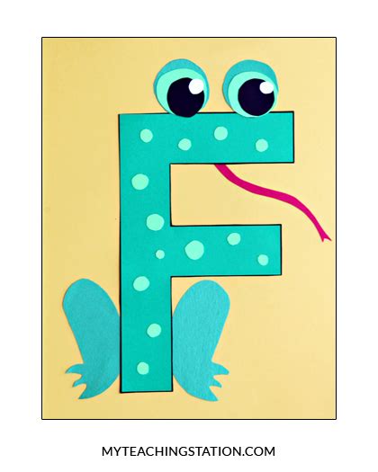 letter  craft frog myteachingstationcom