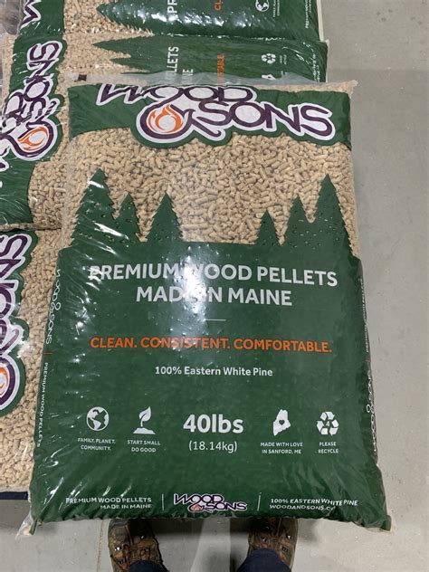 Wood And Sons Super Premium Softwood Pellets In Ct