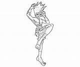 Higashi Fighting sketch template