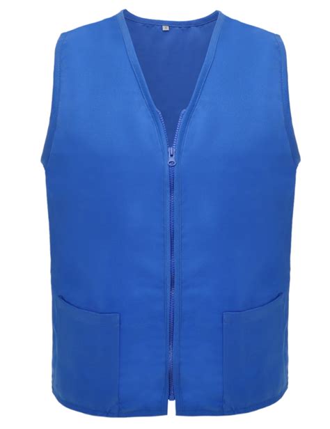 toptie adult volunteer vest polyester regular supermarket apron vests blue  walmartcom