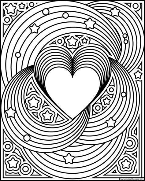 dont eat  paste rainbow love coloring page