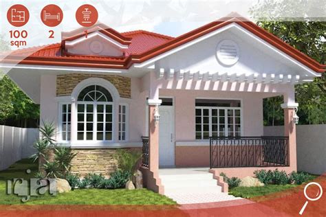 famous  bungalow house design  terrace  philippines  floor plan