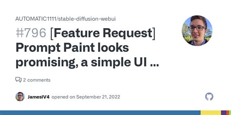 feature request prompt paint  promising  simple ui  replace