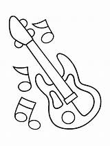 Kleurplaat Muziekinstrumenten Muziek sketch template