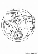 Wild Kratts Coloring Pages Printable Color Getcolorings Print Book sketch template