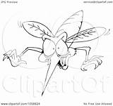 Mosquito Outline Coloring Illustration Royalty Holmes Dennis Designs Clip sketch template