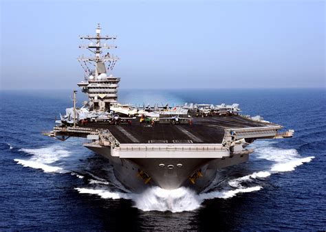 fileus navy      aircraft carrier uss dwight  eisenhower cvn  operates