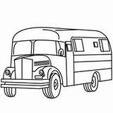 Autobus Autobuses Ausmalen Pintar Viejo Medios sketch template