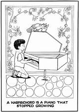 Harpsichord Coloring Symphony Bay Area Little Morrie Pages Turner Book Creators Wee Complements Pals 1999 Music sketch template