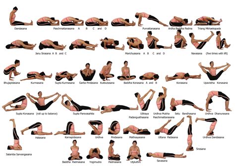 yoga poses chart ashtanga yoga poses seated yoga poses