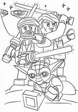 Wars Lego Star Coloring Pages Print sketch template