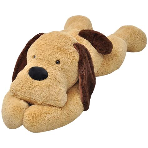 dog cuddly toy plush brown  cm europe