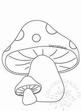 Mushroom Coloringpage sketch template