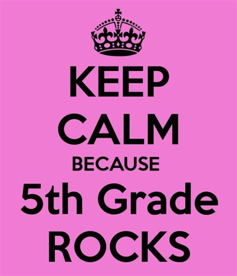 keep calm because 5th grade rocks i m a fifth grader now whoo classroom decor