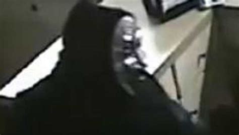 bank robbery caught on camera