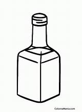Botella Licor Dibujos Botellas Bebidas sketch template