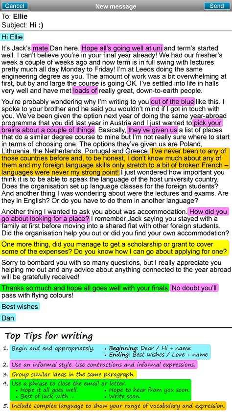 informal email  letter learnenglish teens british council