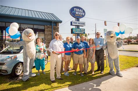 tidal wave auto spa ribbon cutting ceremony greater florence chamber