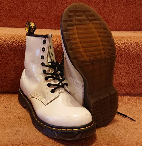 white patent leather dr marten boots  dunfermline fife gumtree