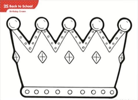 birthday crown template   psd epsin design format