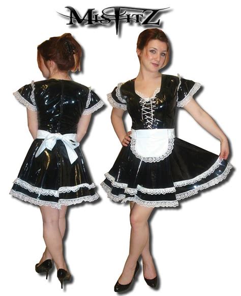 pvc glamour maids dress
