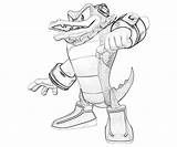 Sonic Coloring Vector Pages Crocodile Generations Printable Character sketch template