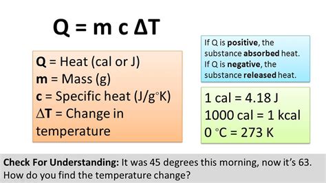 temperature thermodynamics units  calculations  heat